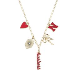 Presale Nebraska Cornhuskers Charm Necklace | Ships Before Christmas | Sold Out 4X | NCAA Licensed Jewelry, Go Huskers Gift